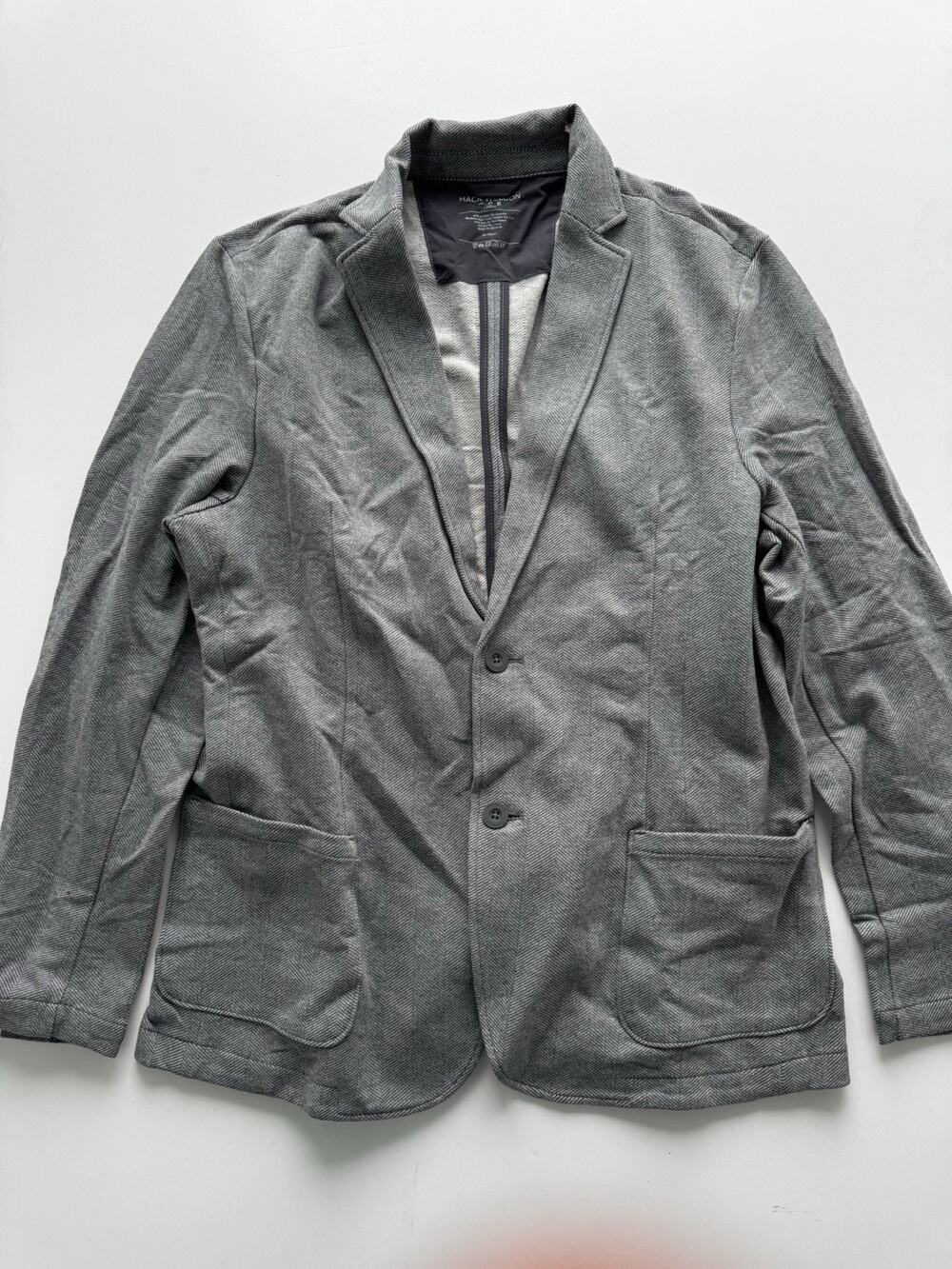 Mack Weldon Ace Blazer Gray Heather Mens Large Jacket Coat